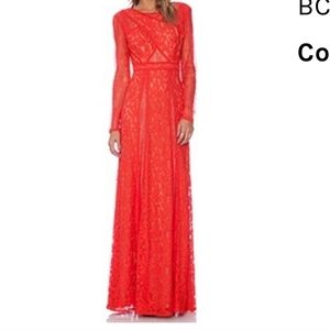 BCBGMAXAZRIA Revolve Katie Dress in TB Poppy Size 2